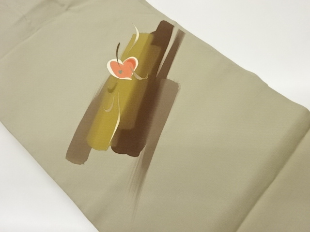 手描き金彩抽象模様名古屋帯